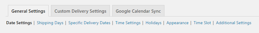 Limit available dates for delivery in WooCommerce - General Settings