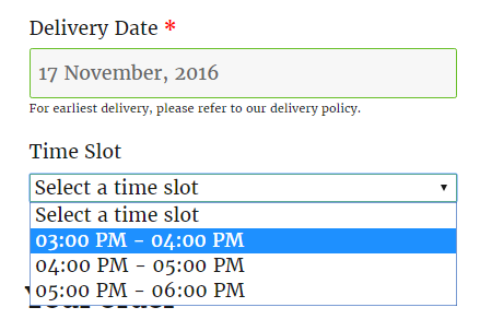 Setup minimum required time for delivery in WooCommerce - Minimum Delivery Time (in hours) for delivery time slot Checkout page