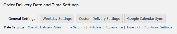 General Settings