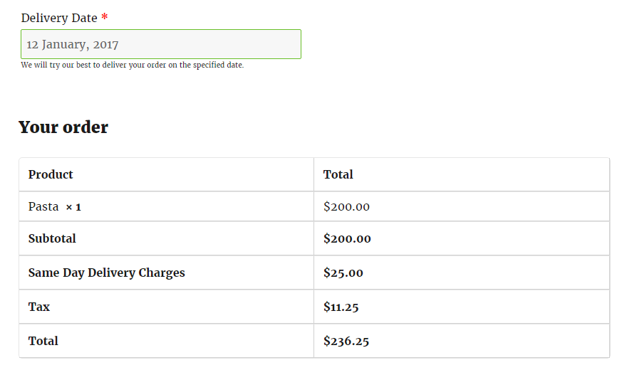 Enable Tax calculation for Delivery charges on Checkout Page