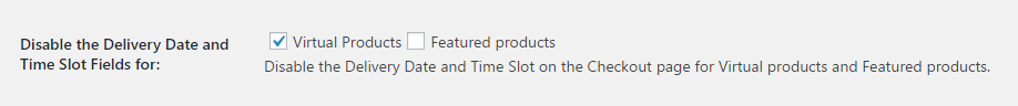 Disable and Enable Delivery Date and Time Slot field for Virtual Products