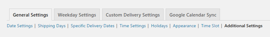 Enable / Disable Tax calculation on the Delivery Charges 1 General Settings