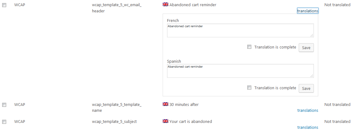 translation1 - Understanding how to send abandoned cart reminder emails in different languages using WPML plugin?