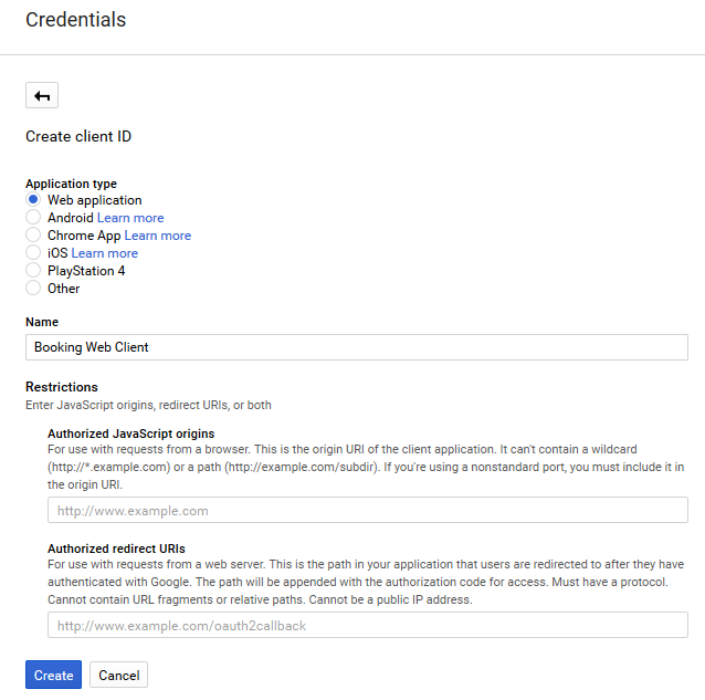 Export Bookings from WooCommerce to Google Calendar - OAuth Client Creation
