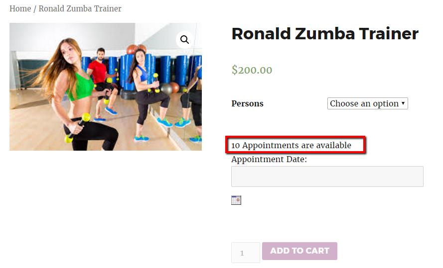 Customize Availability Messages Displayed On A Product Page- Frontend of Ronald Fitness Trainer