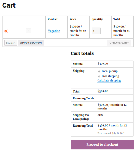 Setup Recurring Deliveries with WooCommerce Subscriptions plugin