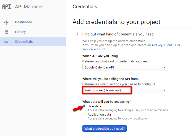 send WooCommerce Bookings to different Google Calendars- Credential Setup