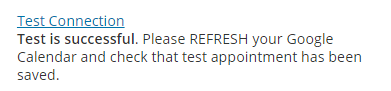 send WooCommerce Bookings to different Google Calendars- Test Connection Successful