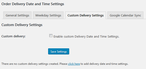 How to setup delivery date & time settings for different WooCommerce shipping methods?