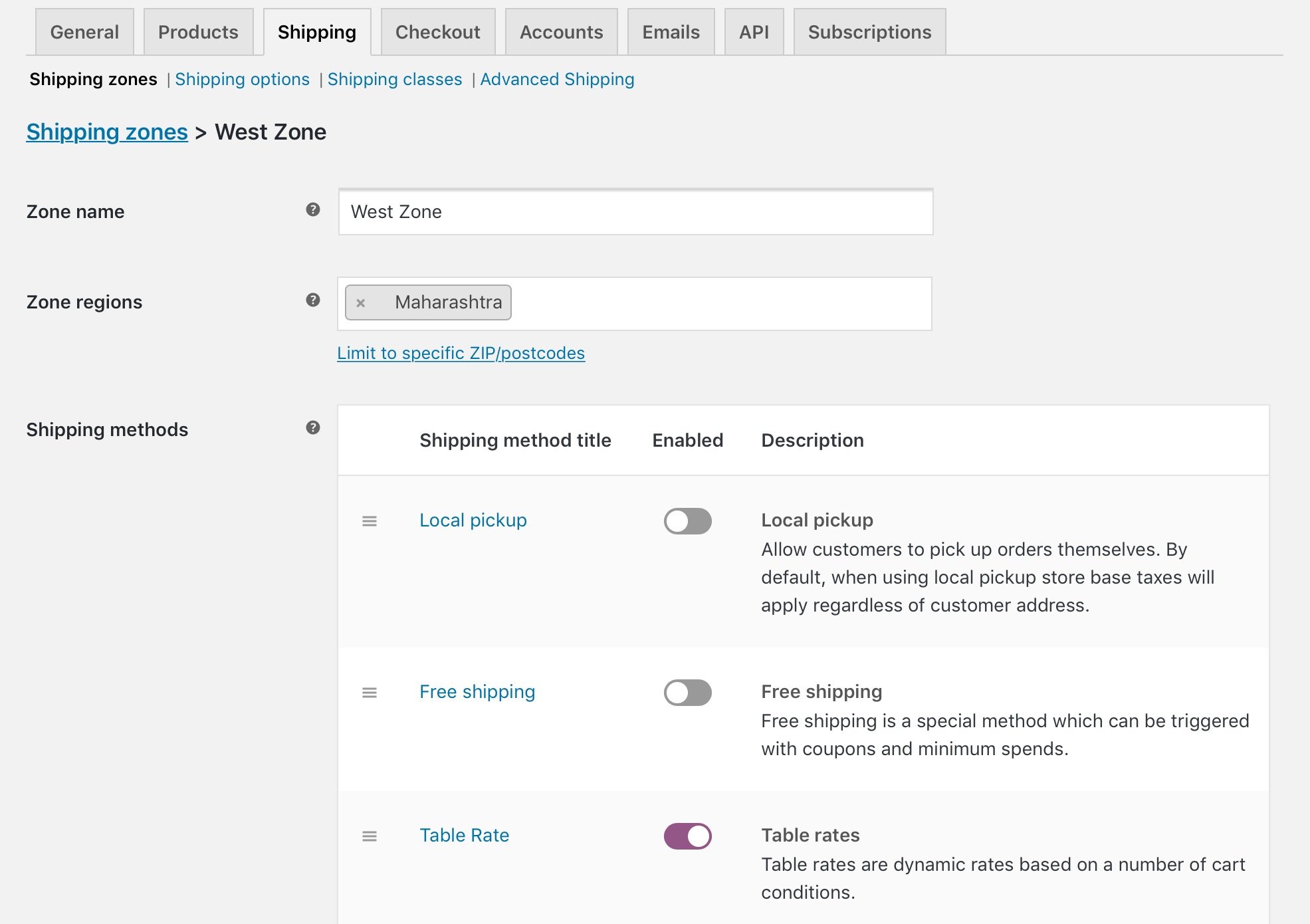 Understand the compatibility of Custom Delivery Settings with WooCommerce Table Rate Shipping plugin