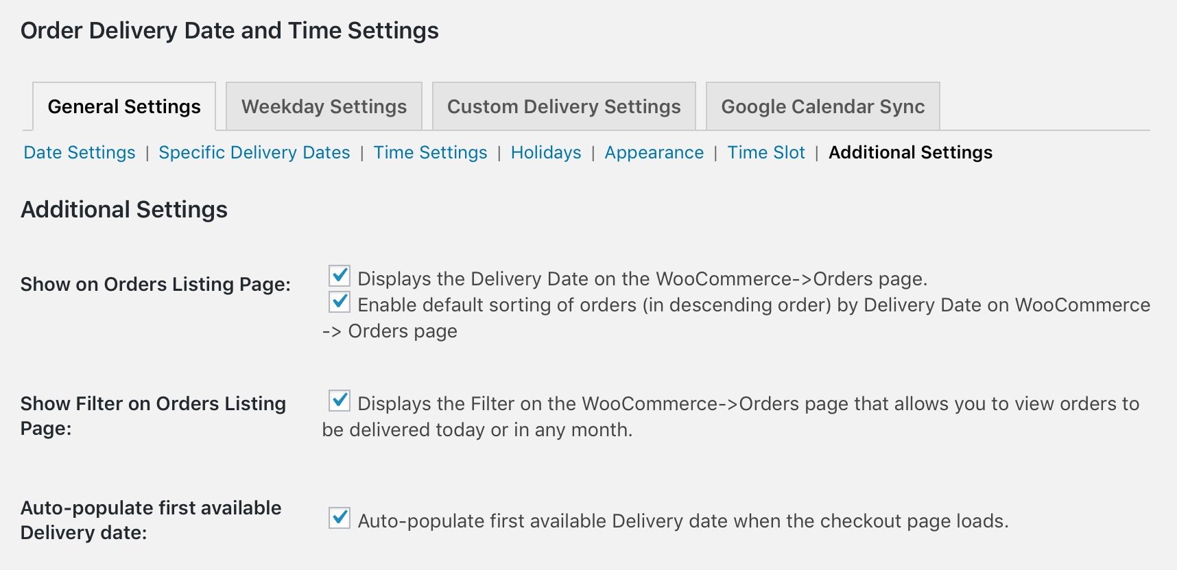 Preselects the first available Delivery date & time in Order Delivery Date Pro for WooCommerce plugin