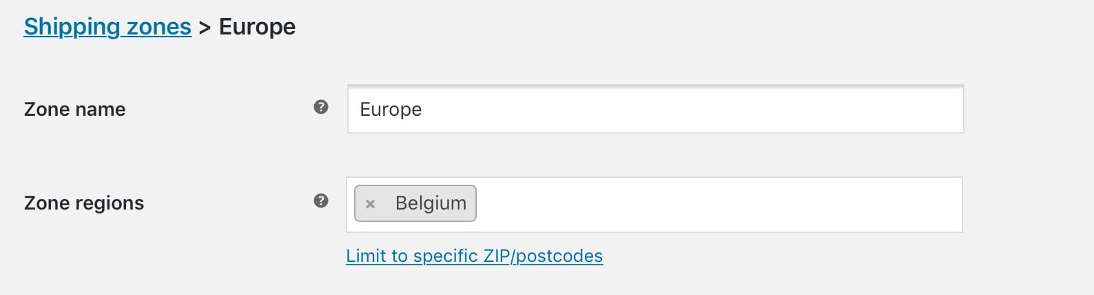 Understanding the process of setting WooCommerce Shipping Zones by postal codes