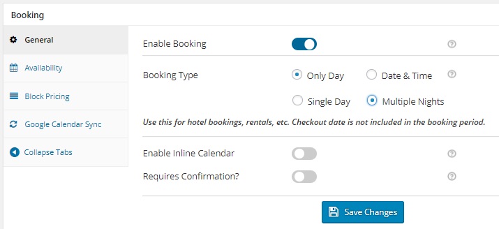 Advance Booking Period with Number of Dates to choose - Tyche Softwares Documentation
