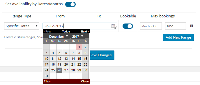 Setup special prices for weekdays/dates - Tyche Softwares Documentation