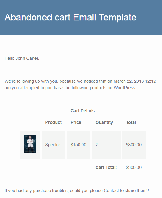 Default Email Template - Tyche Softwares Documentation