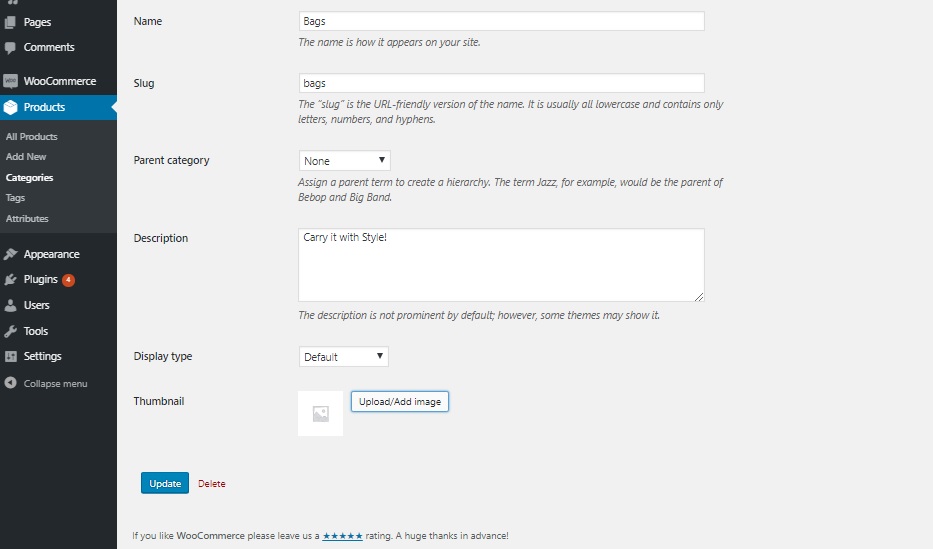 Change Default Category Thumbnail on WooCommerce Shop Page - Editing a particular product category