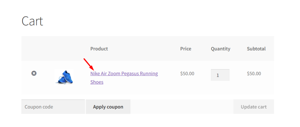 WooCommerce Brand Name on Cart Page